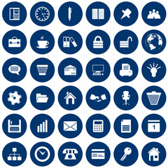 business and office icons set