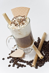 Helado con café.