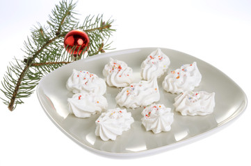 weihnachtsgebäck mit zweig