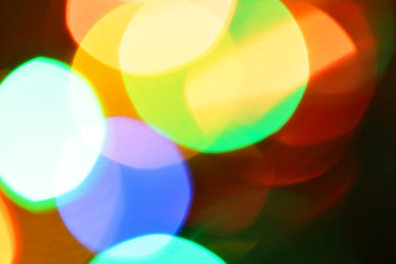 Colorful christmas lights