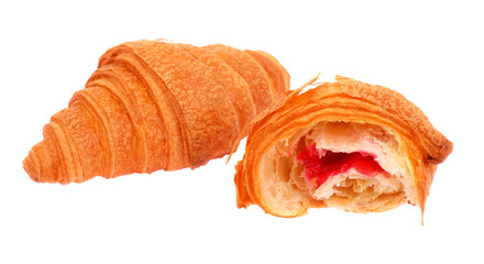 Croissant isolated on white