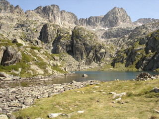 Fototapeta na wymiar Près du refuge de la Glère dans les Hautes-Pyrénées
