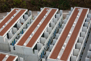 Reihenhäuser aus Beton