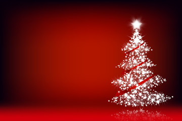 Holiday  background with Christmas tree