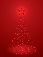 illustration of vector holiday tree