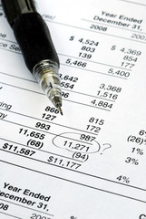 Find a mistake when auditing the financial statement