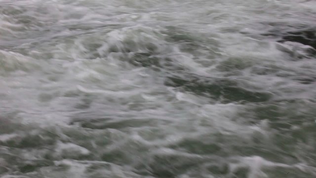 Streaming water. Mountain river.