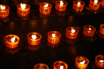 Bougies de prière