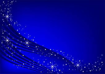 Fototapeta na wymiar Blue background with stars