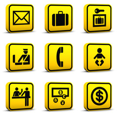 Airport Style Icons Set 05