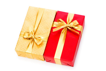 Gift box isolated on the white background