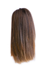 Hair wig isolated on the white