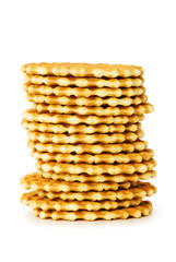 Tasty cookies isolated on the white