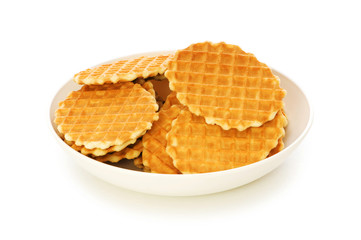 Tasty cookies isolated on the white