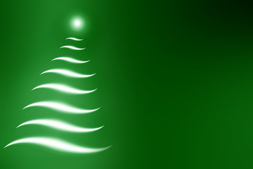 Abstract christmas tree