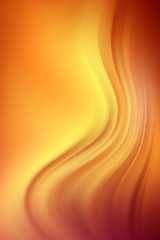 Brown and orange lines flowing background. Copy space. Vertical