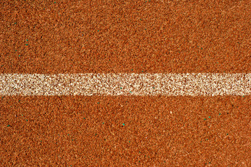 close-up of racing track