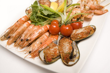 Sea food platter