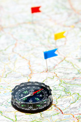 Navigation with compass