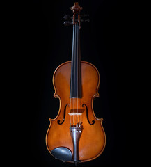 Fototapeta na wymiar vintage violin over dark background