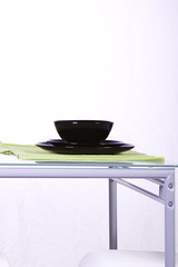 Close up on Plates and Bowl