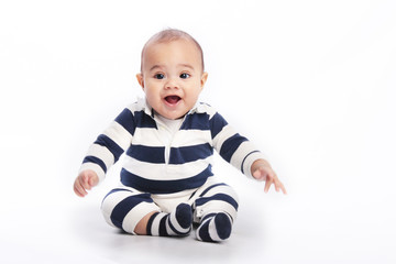 Anxious infant boy 6 mos old