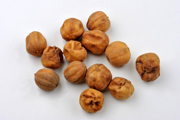 some organic dry lime and a white background