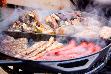 Turning Steak On Grill