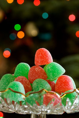 Fototapeta na wymiar Christmas Gum Drops