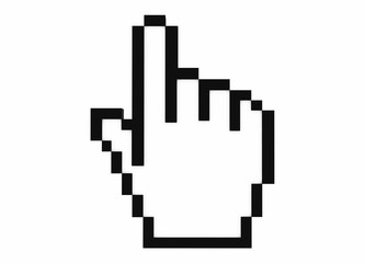 3d cursor isolated on white background