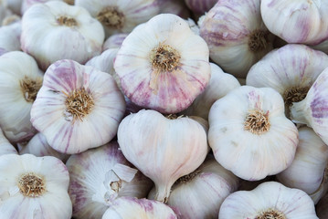 marché Provencal étalage d'ail