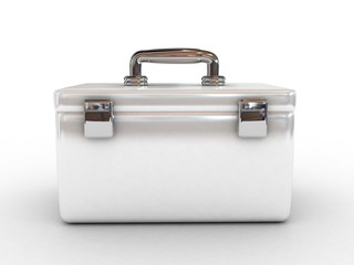 white box isolated-3d rendered