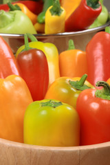 Assorted organic peppers
