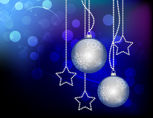 Christmas silver balls