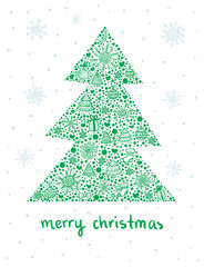 green christmas tree