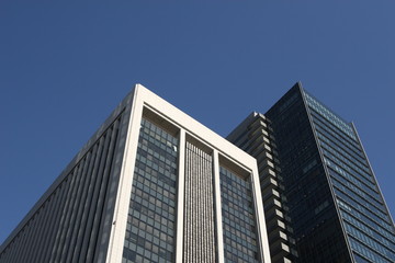 Fototapeta na wymiar central Tokyo skyscraper