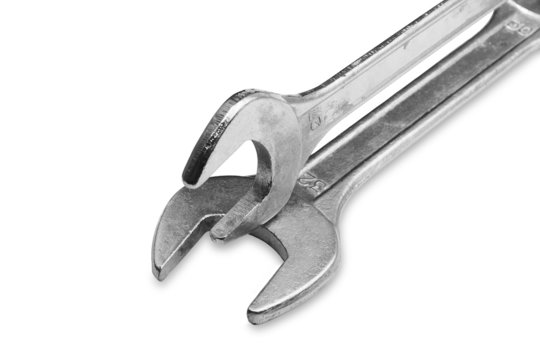 spanner, wrench, work tool isolated on white background