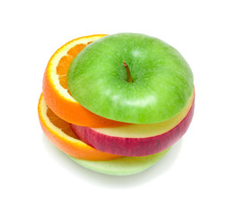 Sections of some fruits