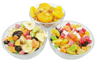 plates full of fruit candied peels