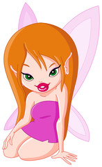 Beautiful redhead fairy