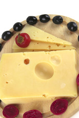 french cheese served with vegetables