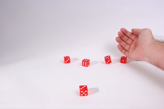 Rote W&uuml;rfel Gewinner