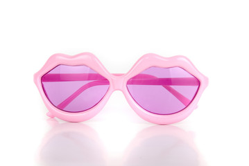 Fototapeta premium party lips shaped glasses