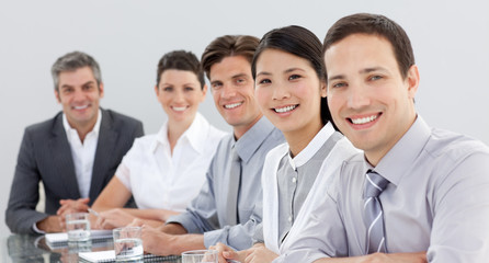 Business group showing diversity in a meeting