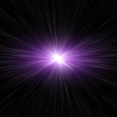 Fototapeta premium Violet star burst