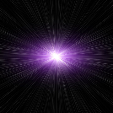 Violet star burst