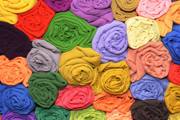 Colorful Satin Fabrics