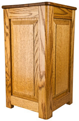 Oak Wood Pedestal End Table