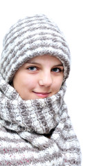 winter teenage girl