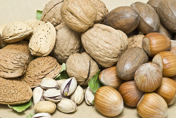 Variedad de frutos secos.